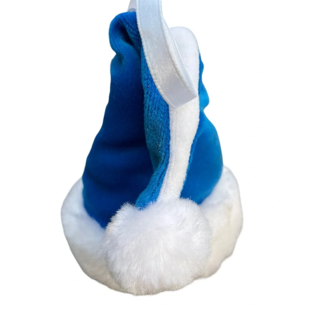 University of Kansas Jayhawks Santa Hat Stuffed Ornament Vintage 4.5” Tall